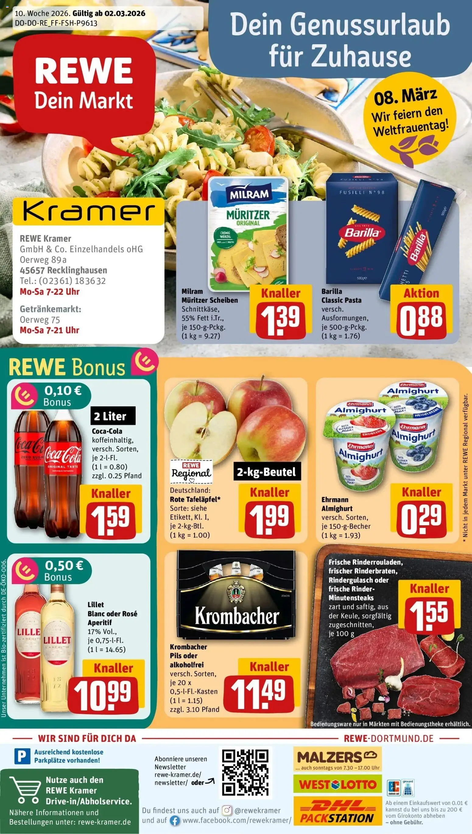Vorschau von dem Prospekt des Geschäftes Rewe, gültig ab dem 01.03.2026