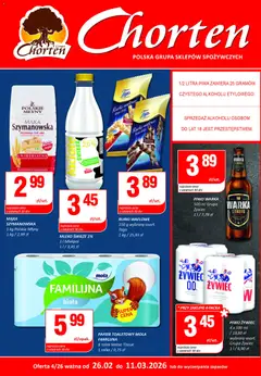 Pogląd gazetki "Plakat" ze sklepu Chorten ważnej od 26.02.2026