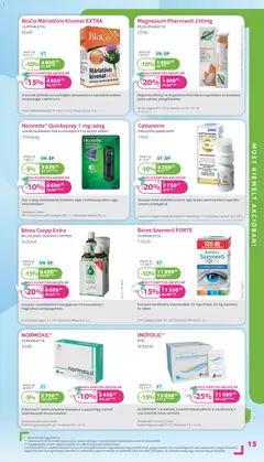 Kulcs Patika - Akciós újság Kulcs Patika megtekintése, amely érvényes 2025.11.01.-től | Oldal: 15