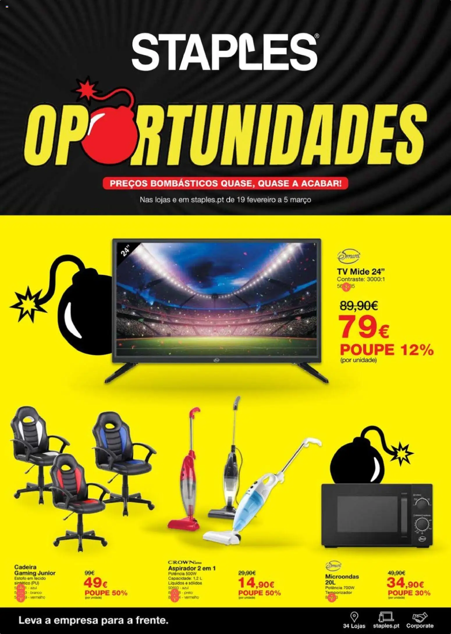 Pré-visualização do folheto da loja Staples válida a partir de 19/02/2026