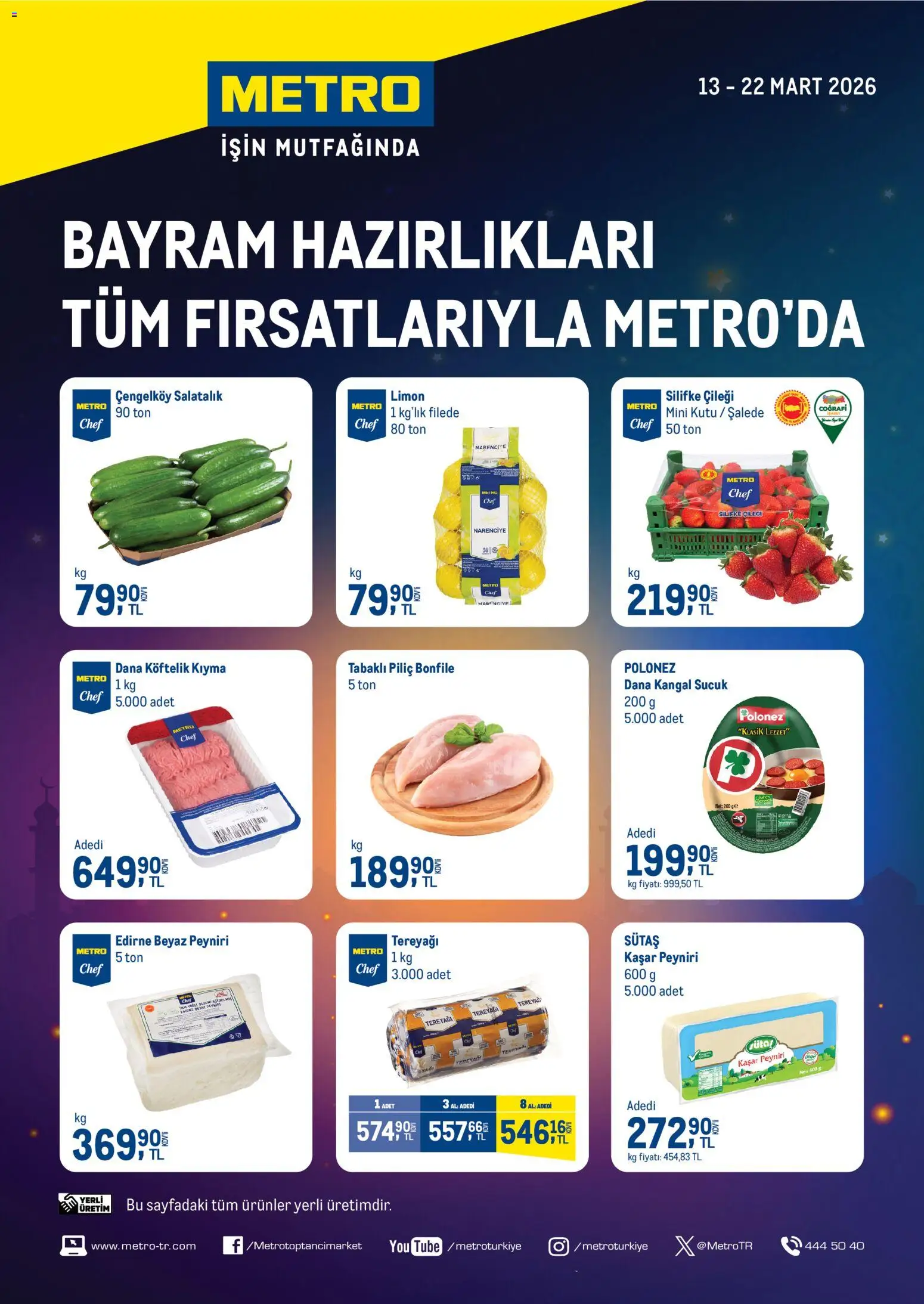 Metro Metro - Bayram Hazırlıkları Tüm Fırsatlarıyla Metro'da 13.03.2026 - Broşürünün önizlemesi