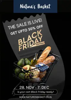 Preview of leaflet Black Friday from store Nature's Basket is valid from 28/11/2025