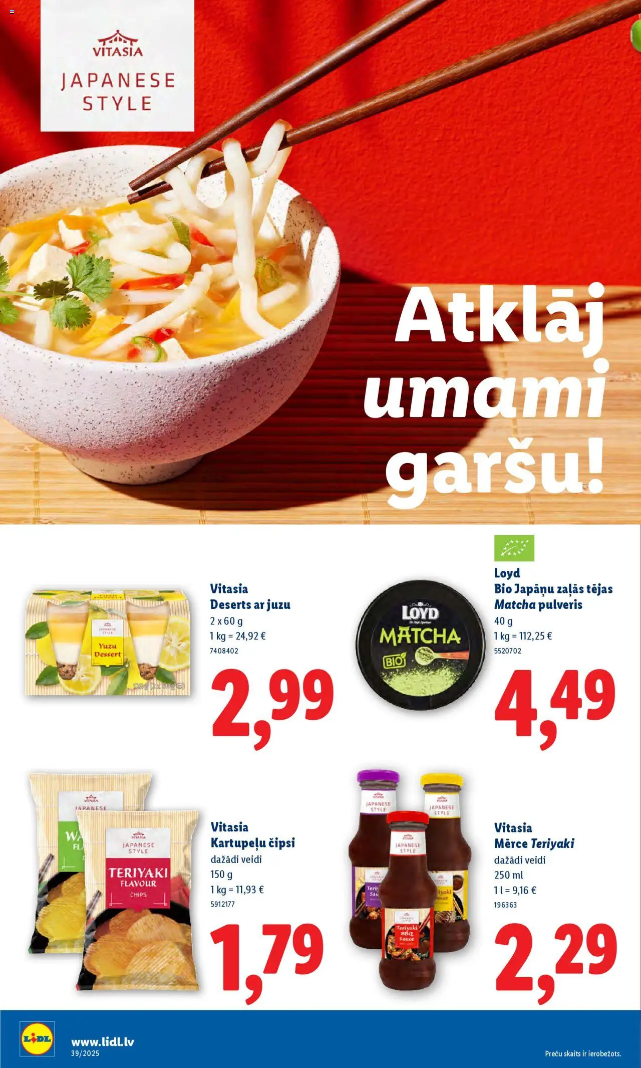 Skatīt Lidl akciju bukletu, derīgs no 2025.09.22