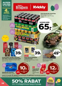 Eksempel på tilbudsavis Super Brugsen - Tilbudsavis uge 13 fra butik Super Brugsen gyldig fra 27/03/2026