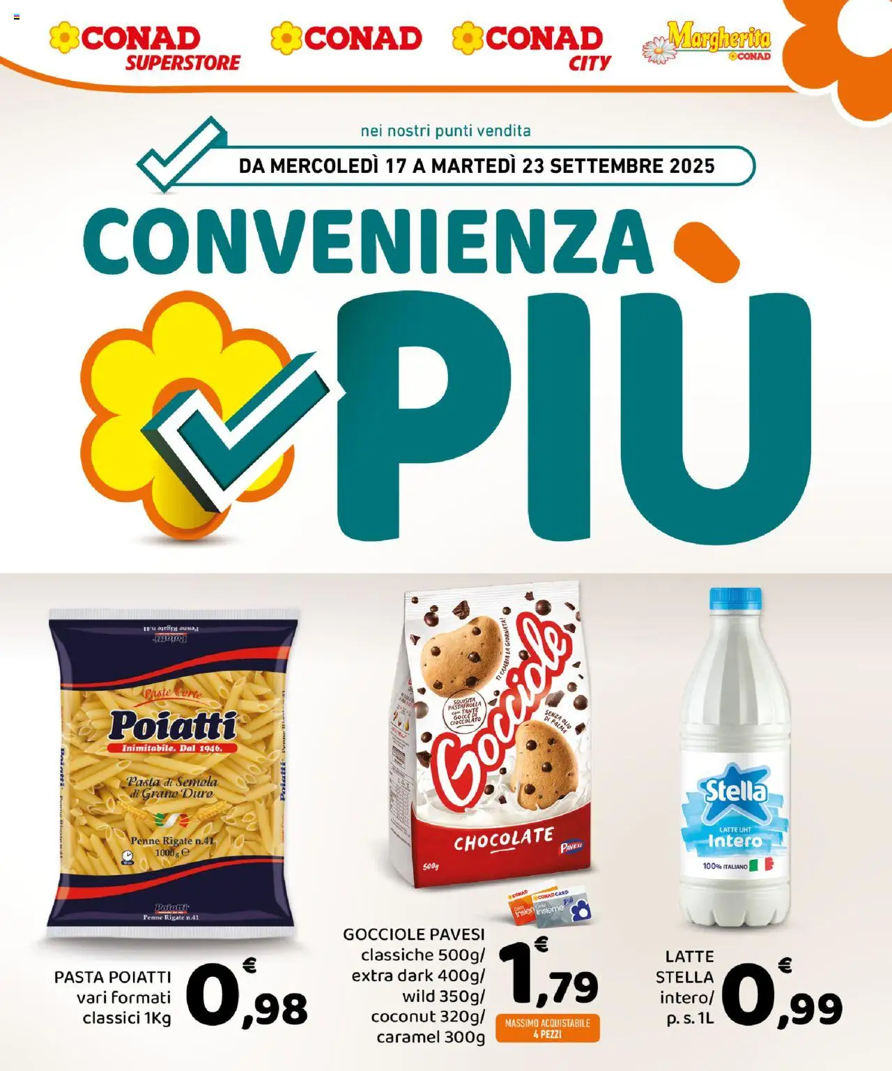 Volantino Conad valido da 17/09/2025 numero di pagina 1