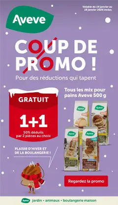 Voorbeeld van Publicité van winkel Aveve geldig vanaf 14/01/2026