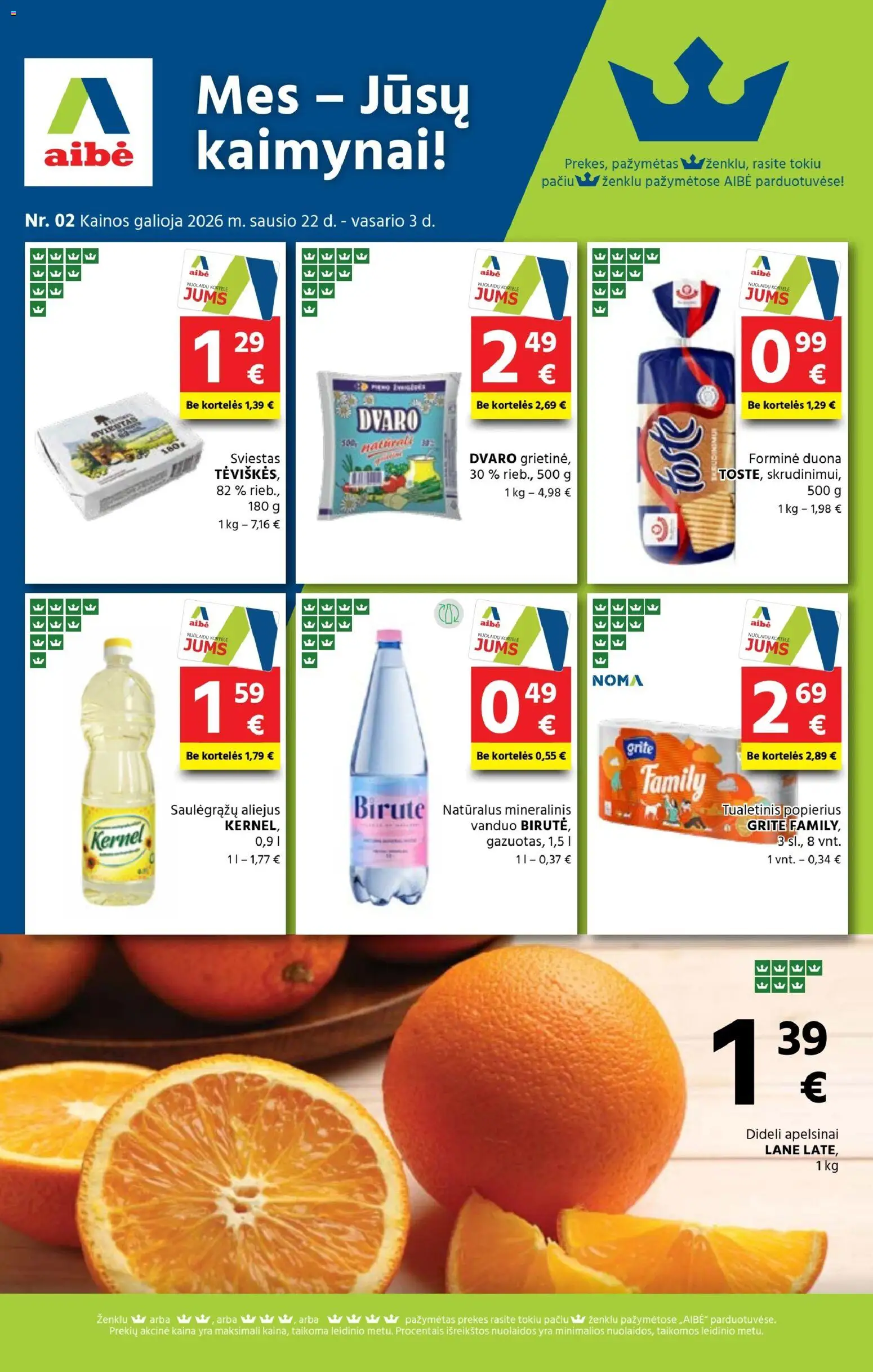 AIBE parduotuvės leidinio Leidinys galiojančio nuo 2026.01.22 peržiūra