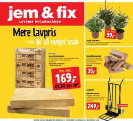 Eksempel på tilbudsavis Tilbudsavis fra butik Jem & fix gyldig fra 02/11/2025