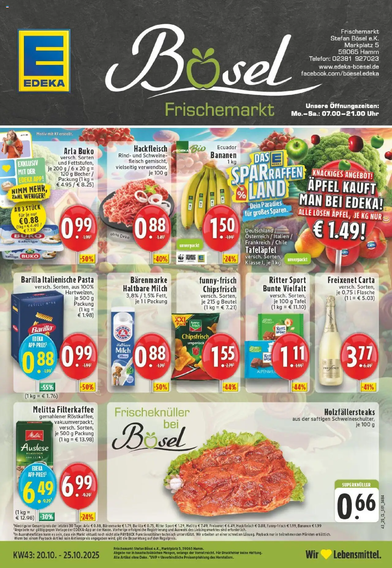EDEKA Prospekt ab 19.10.2025 - Prospekt Hamm Online