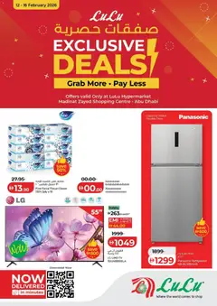 Preview of the catalogue Exclusive Deals - Abu Dhabi of store Lulu Hypermarket valid from 12 Feb, 2026