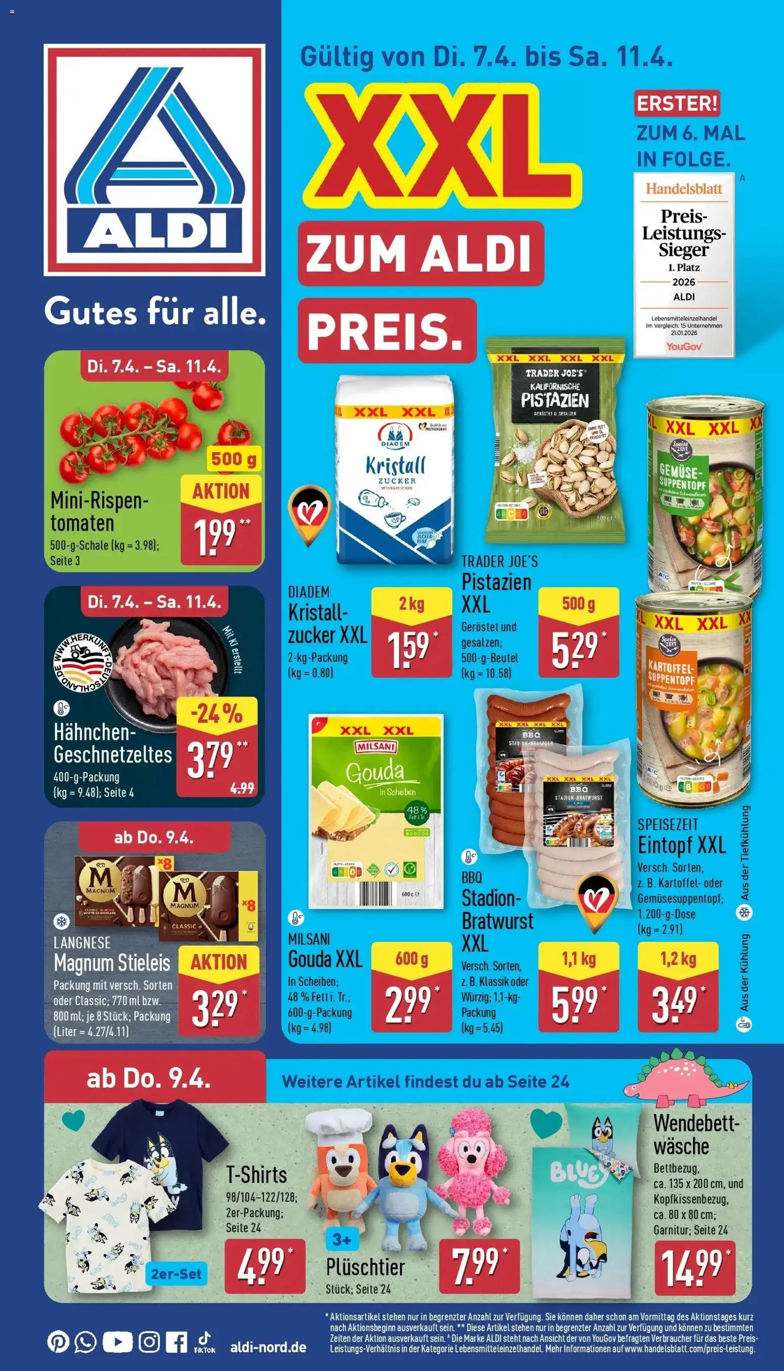 Vorschau von dem Prospekt des Geschäftes Aldi, gültig ab dem 05.04.2026