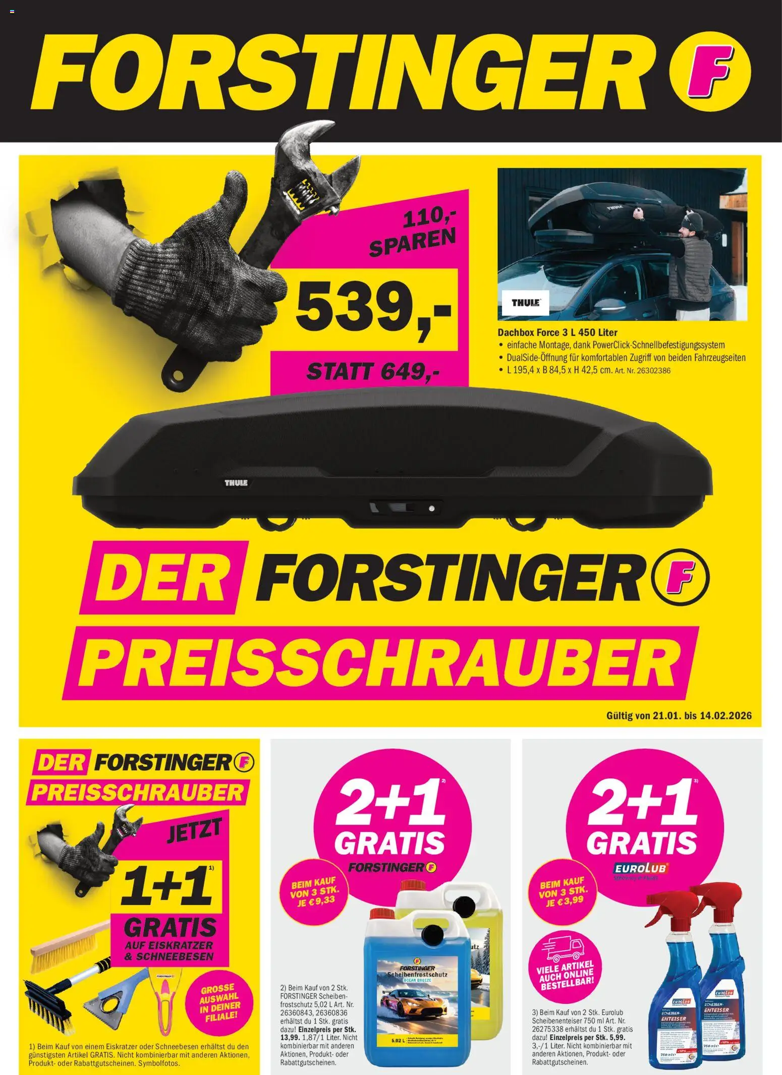 Vorschau der Angebote: Forstinger Flugblatt gültig ab 21.01.2026