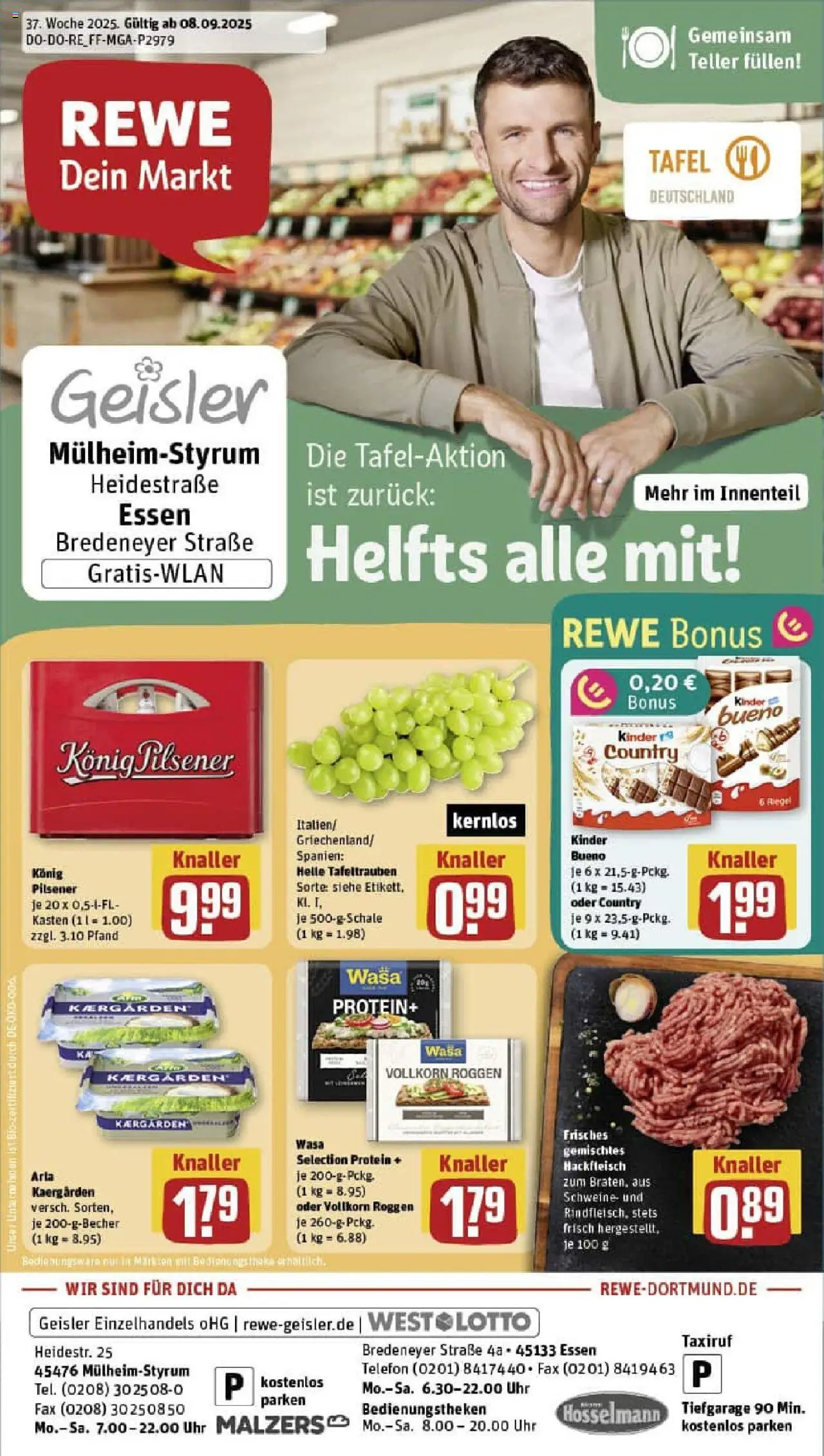 REWE Prospekt ab 07.09.2025 nächste Woche - Prospekt Mülheim An Der Ruhr	