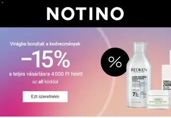 Ajánlatok - Notino megtekintése, amely érvényes 2026.04.09.-től