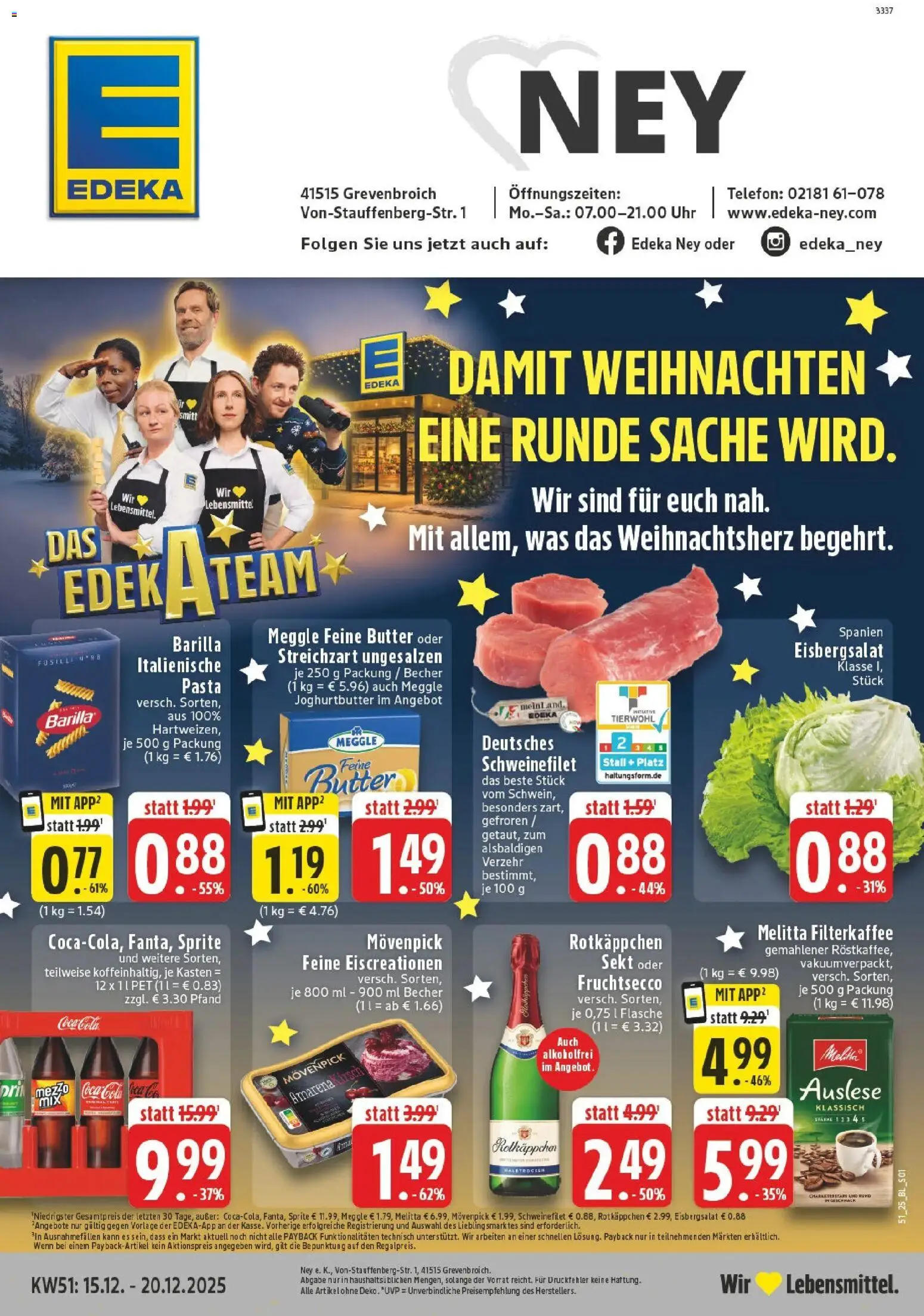 Vorschau von dem Prospekt des Geschäftes Edeka, gültig ab dem 15.12.2025