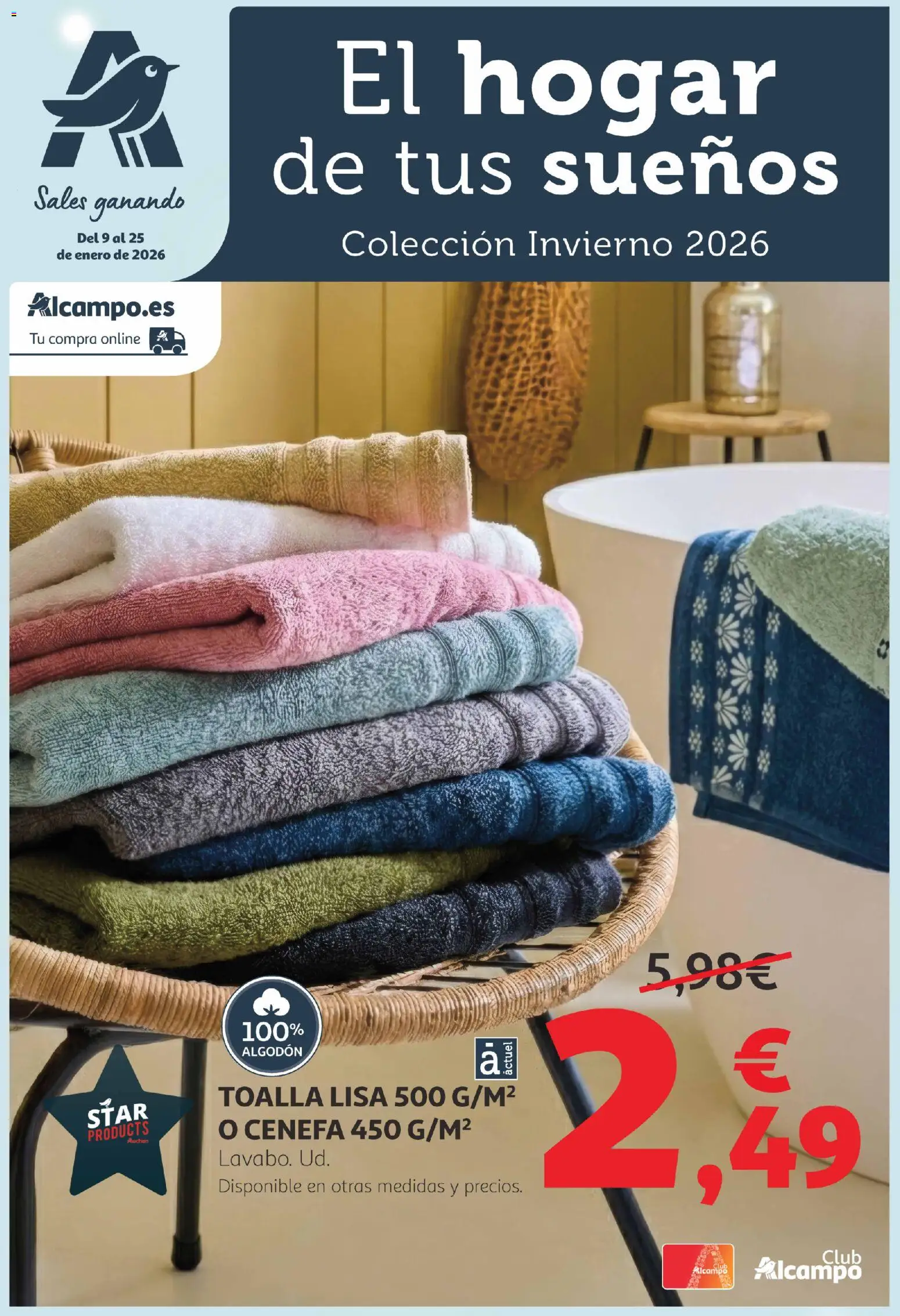 Vista previa del folleto de la tienda Alcampo válido desde el 09/01/2026 