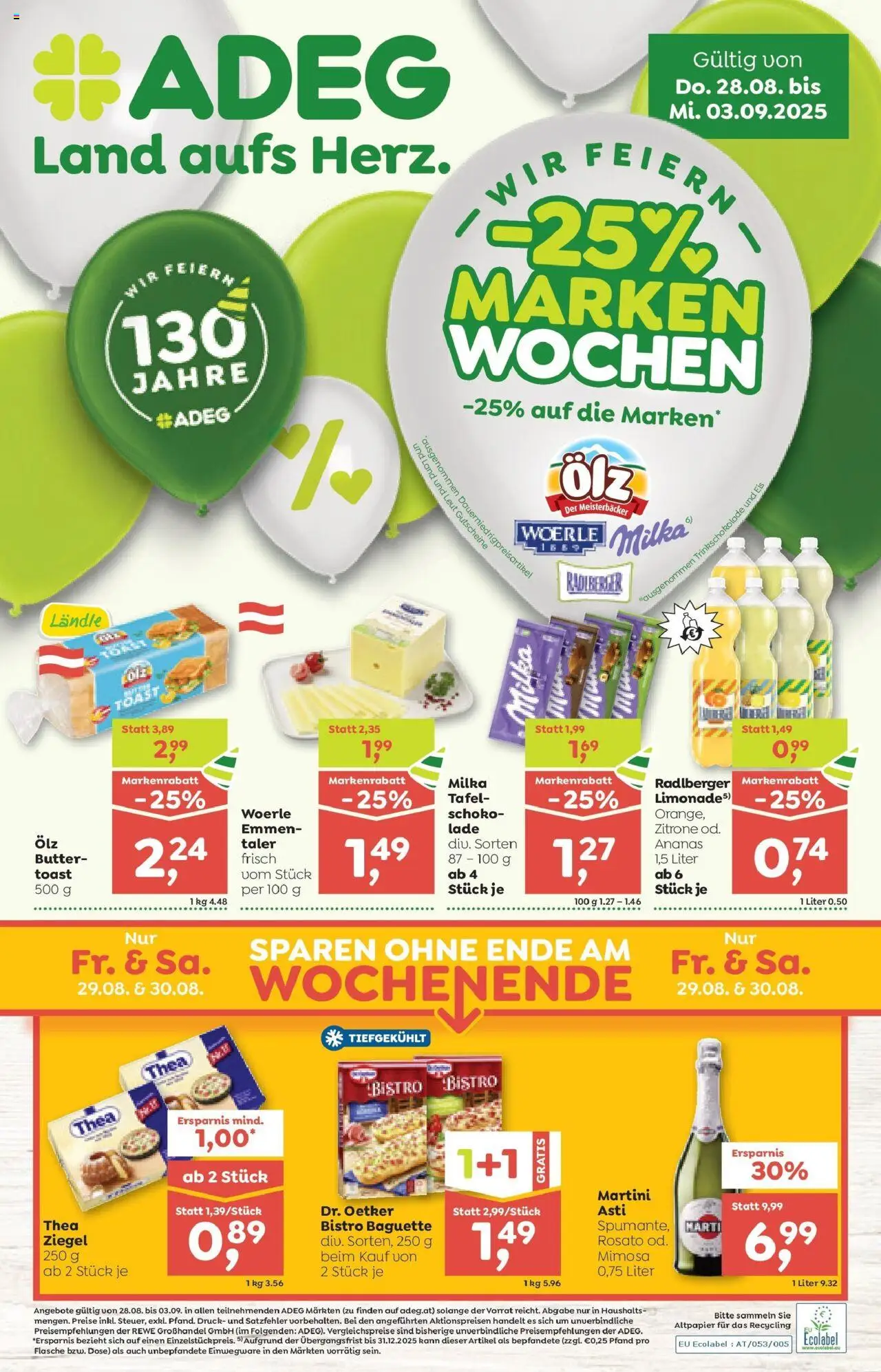  ADEG Sonntag, Laterns, Schoppernau ab (28.08.2025 - 03.09.2025) - Seite 1