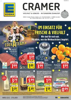 Vorschau von dem Prospekt des Geschäftes Edeka, gültig ab dem 22.12.2025