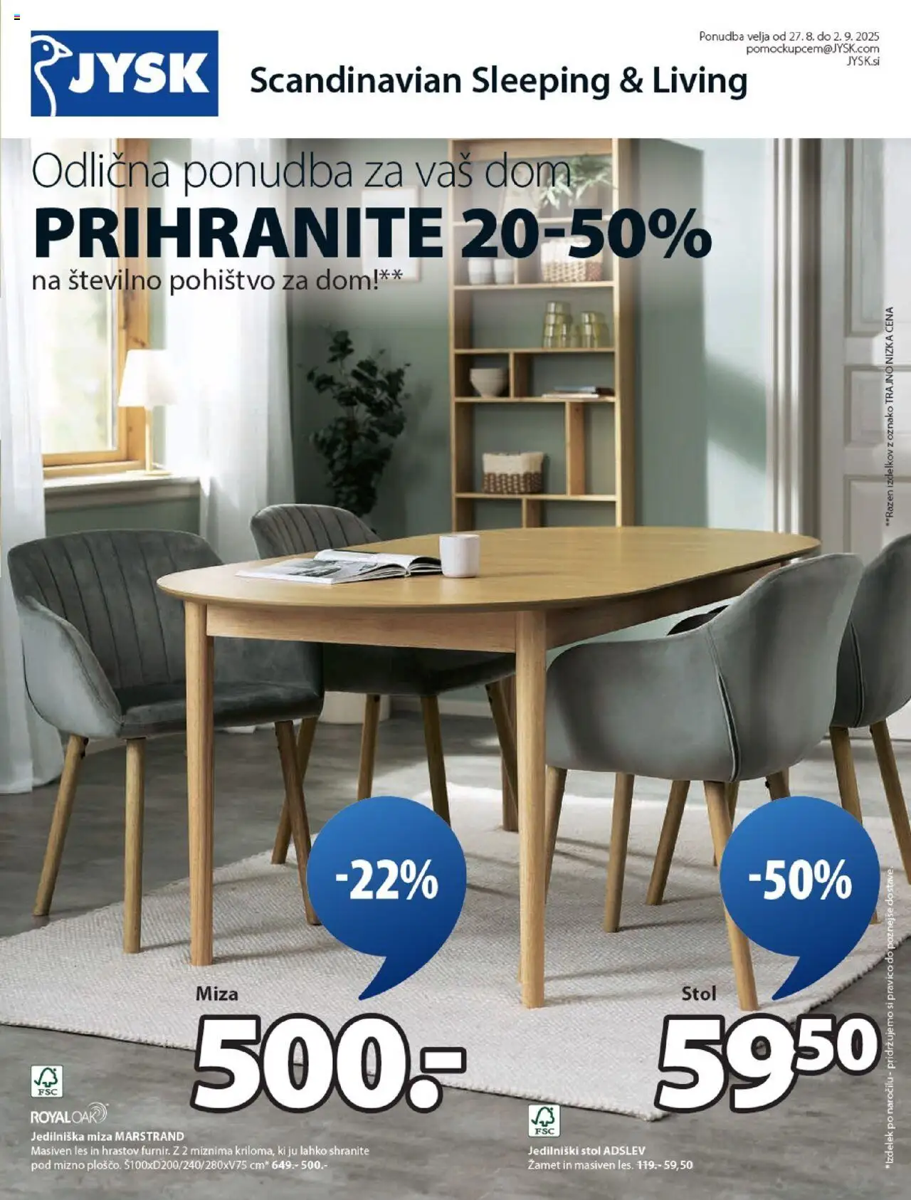 JYSK Katalog od 27.08.2025 - aktualna ponudba - stran 1