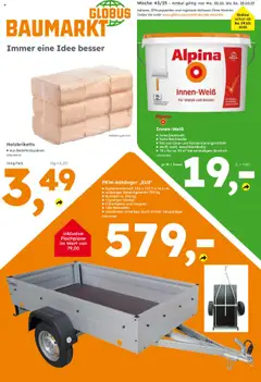 Vorschau von dem Prospekt des Geschäftes Globus Baumarkt, gültig ab dem 20.10.2025
