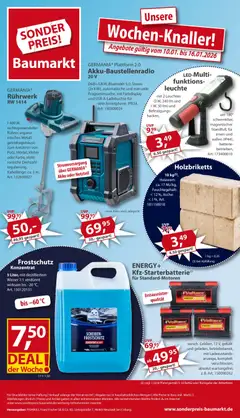 Vorschau von dem Prospekt des Geschäftes Sonderpreis Baumarkt, gültig ab dem 10.01.2026