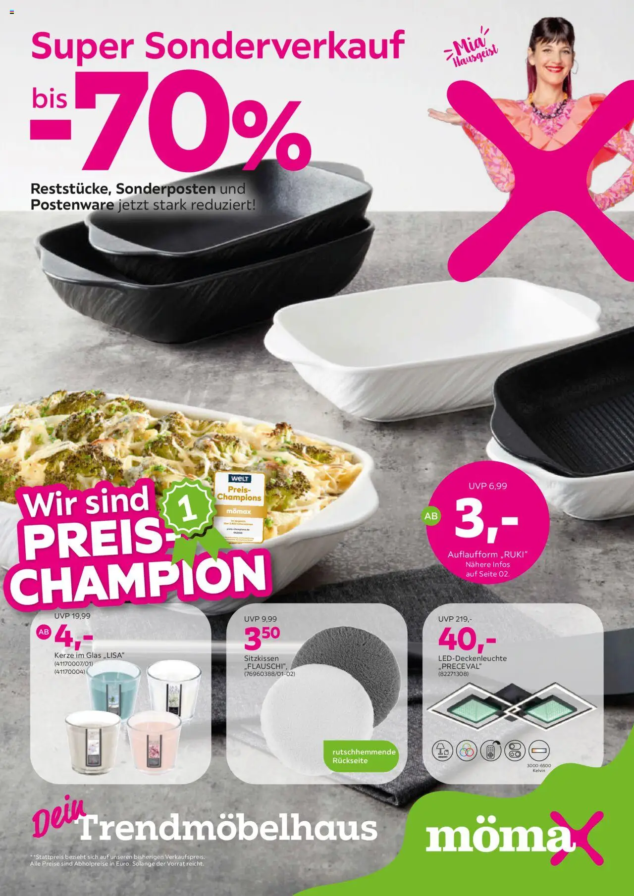 Mömax Super Sonderverkauf bis -70% (vom 06.10.2025 - 19.10.2025)