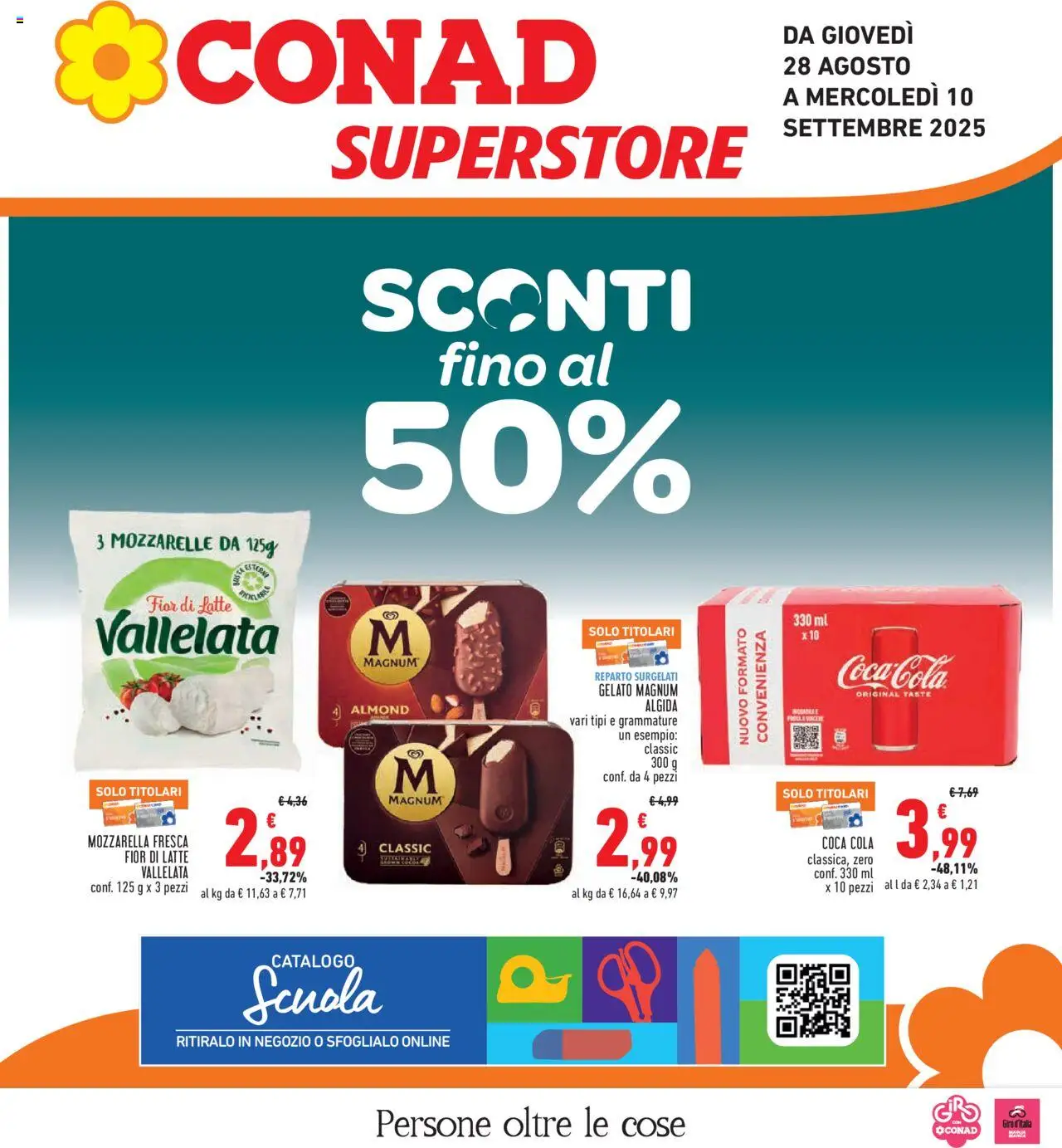 Volantino Conad valido da 28/08/2025 numero di pagina 1
