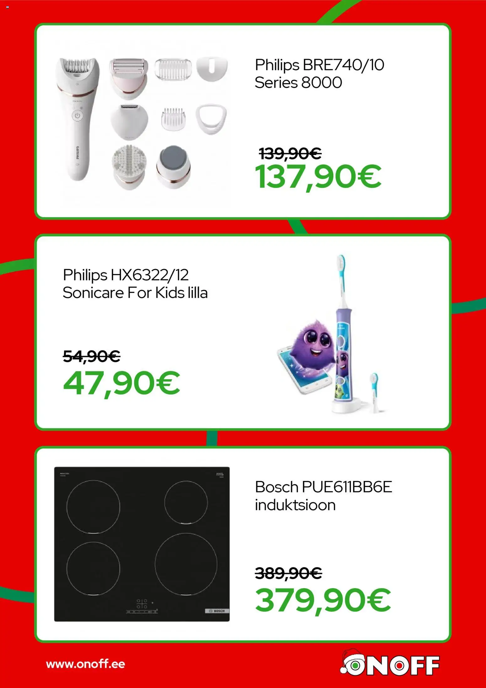 ONOFF kliendilehe eelvaade alates 2026.01.05