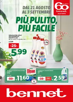 Anteprima dell'opuscolo Volantino Pulizia dal negozio bennet valido da 21/08/2025