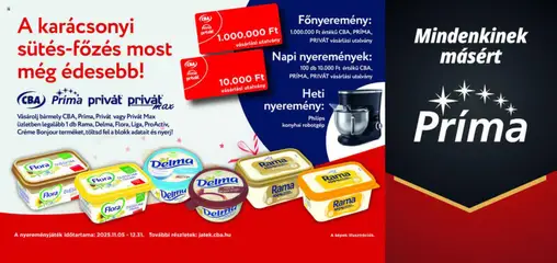 CBA Príma - Akció megtekintése, amely érvényes 2025.11.05.-től