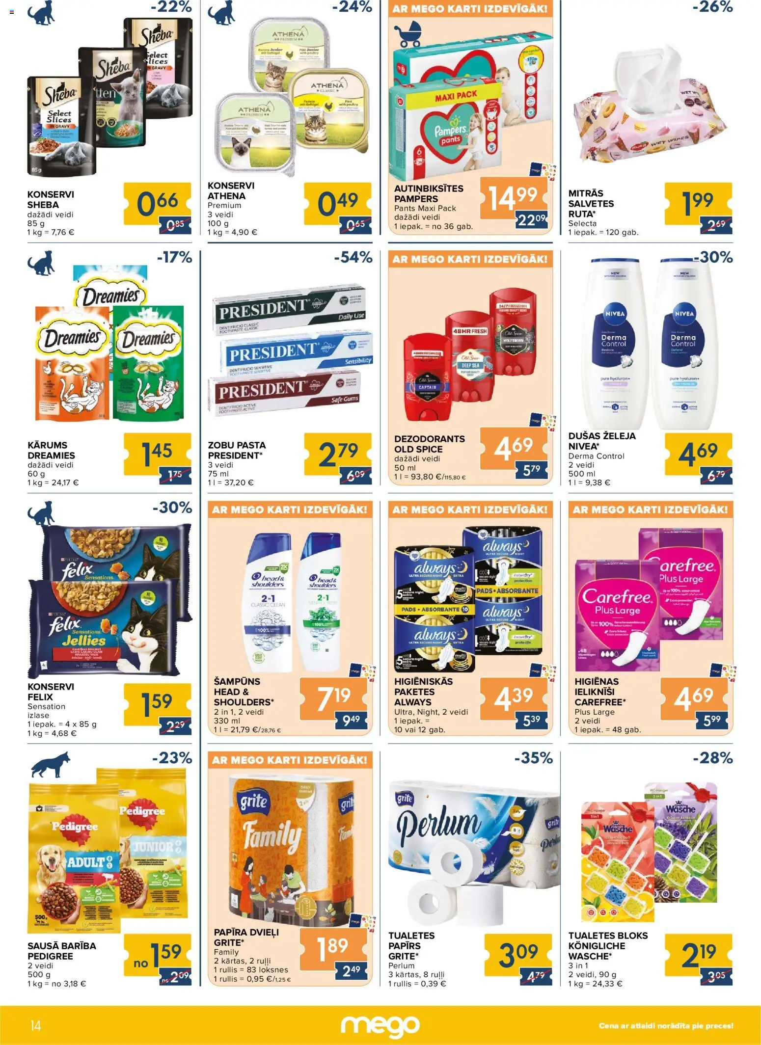 Skatīt Mego akciju bukletu, derīgs no 2026.01.05