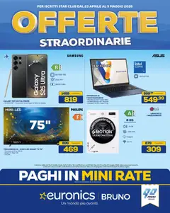 Anteprima dell'opuscolo Euronics volantino Offerte Straordinarie dal negozio Euronics valido da 23/04/2026