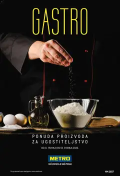Pregled letka Metro - Gastro trgovine Metro vrijedi od 01.04.2026