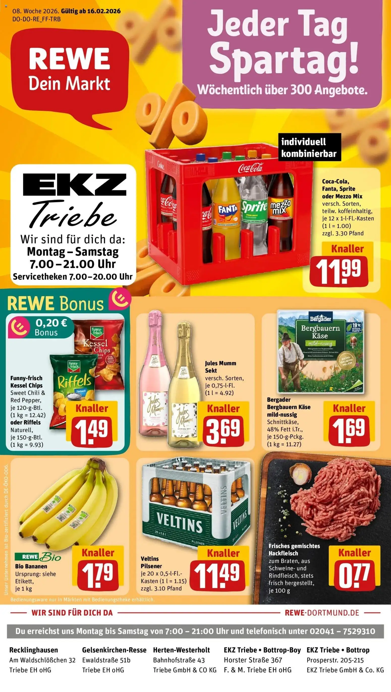 Vorschau von dem Prospekt des Geschäftes Rewe, gültig ab dem 16.02.2026