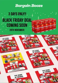 Preview of Bargain Booze Black Friday notice valid from 26/11/2025
