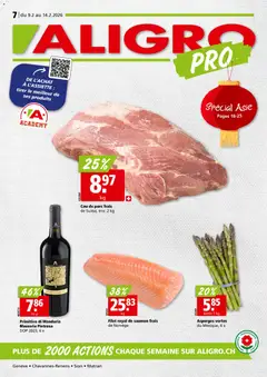 Vorschau des Merkblatts Aktionen Chavannes, Matran, Genève, Sion vom Shop Aligro gültig von 09.02.2026 bis 14.02.2026