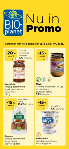 Voorbeeld van BioPlanet Folder / Publicité van winkel BioPlanet geldig vanaf 25/03/2026