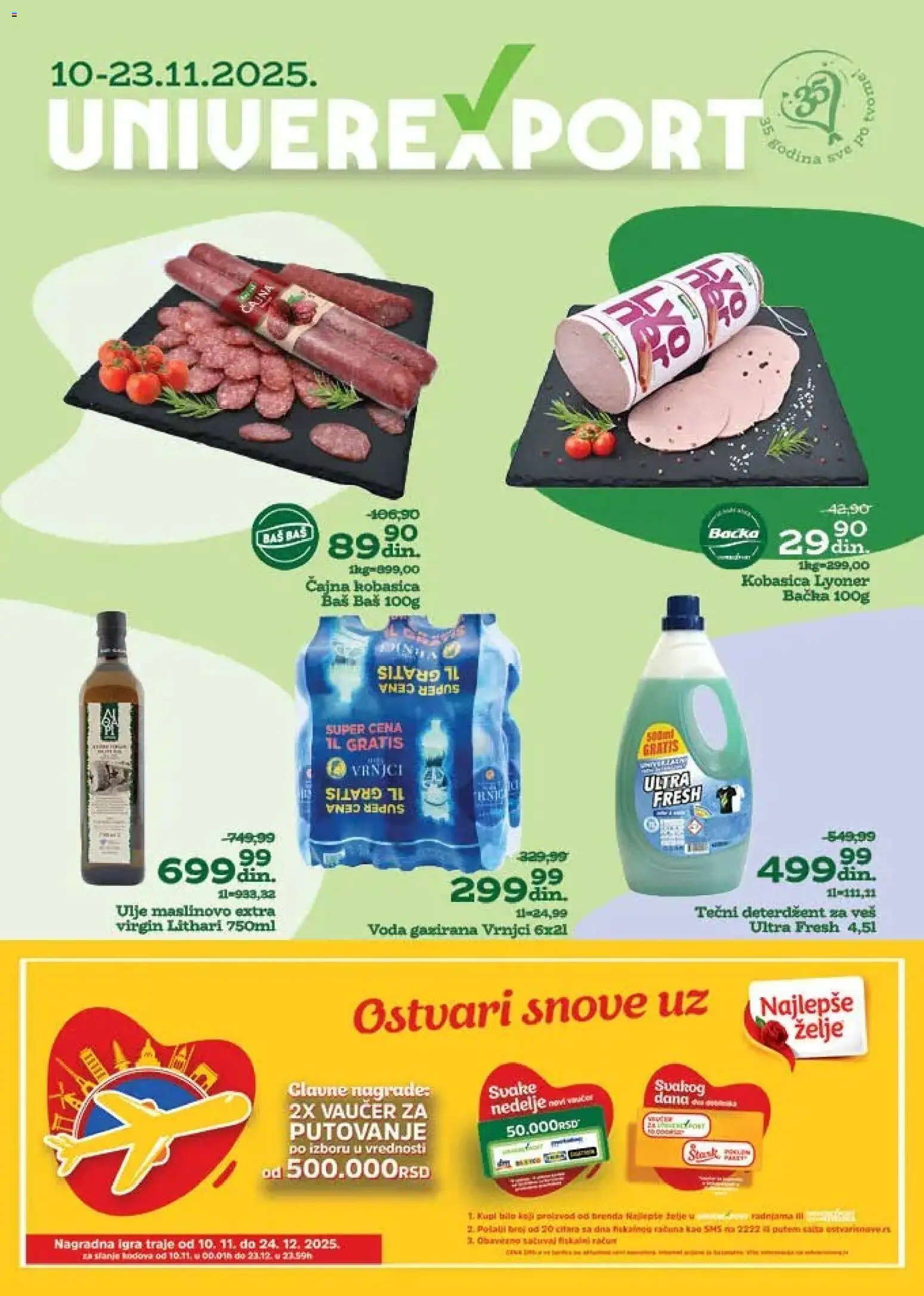 Pregled Univerexport kataloga - važi od 10.11.2025