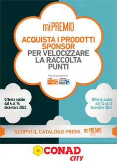 Anteprima dell'opuscolo Volantino City Mi Premio Piemonte dal negozio Conad valido da 04/12/2025