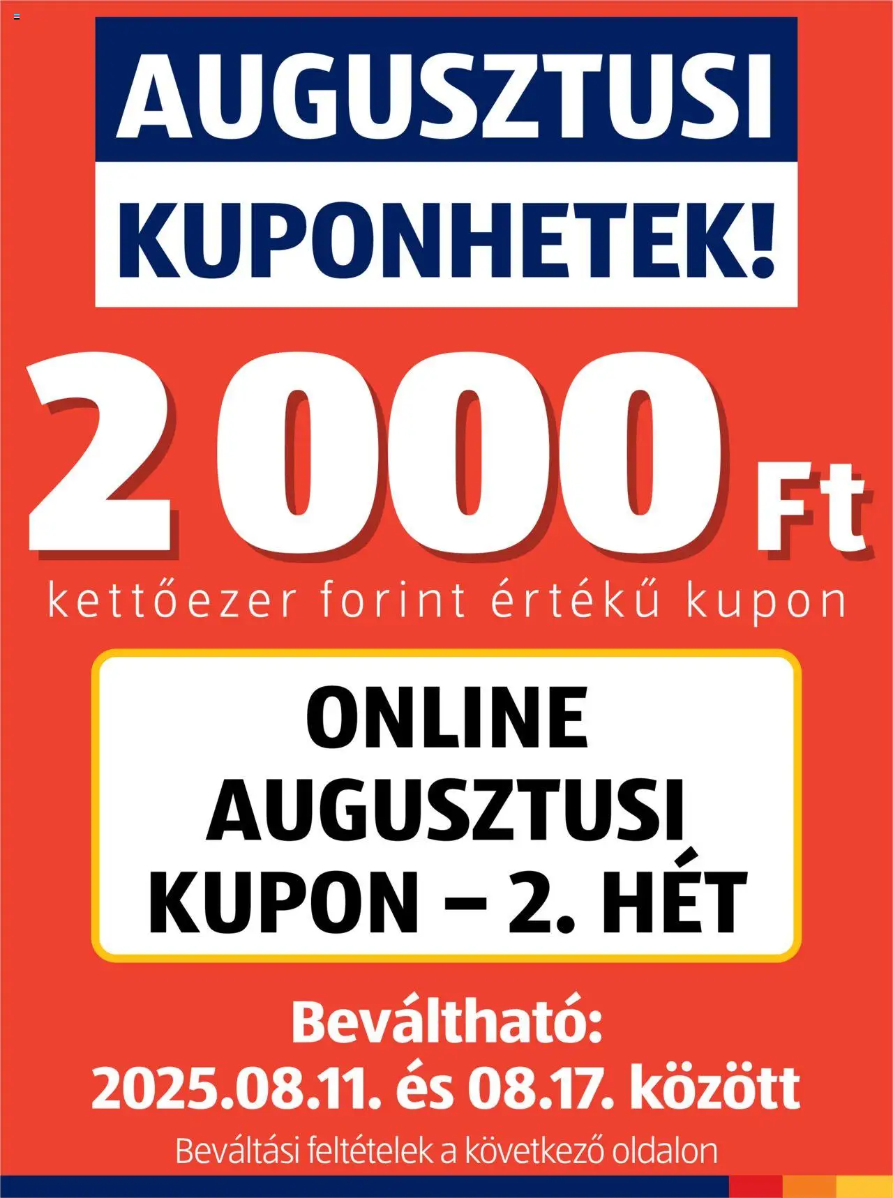Aldi aktuális szórólap, érvényes 2025.08.11.-től - 1 oldal