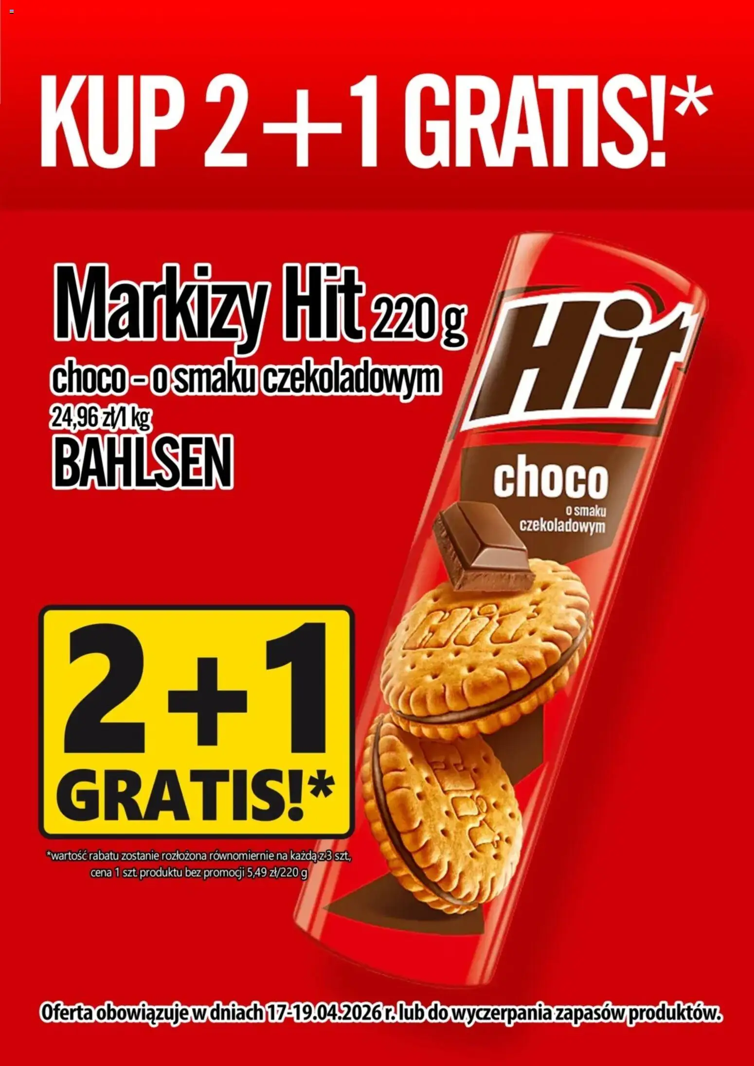 Pogląd gazetki "Prim Market promocja - Markizy Hit Choco" ze sklepu Prim Market ważnej od 17.04.2026