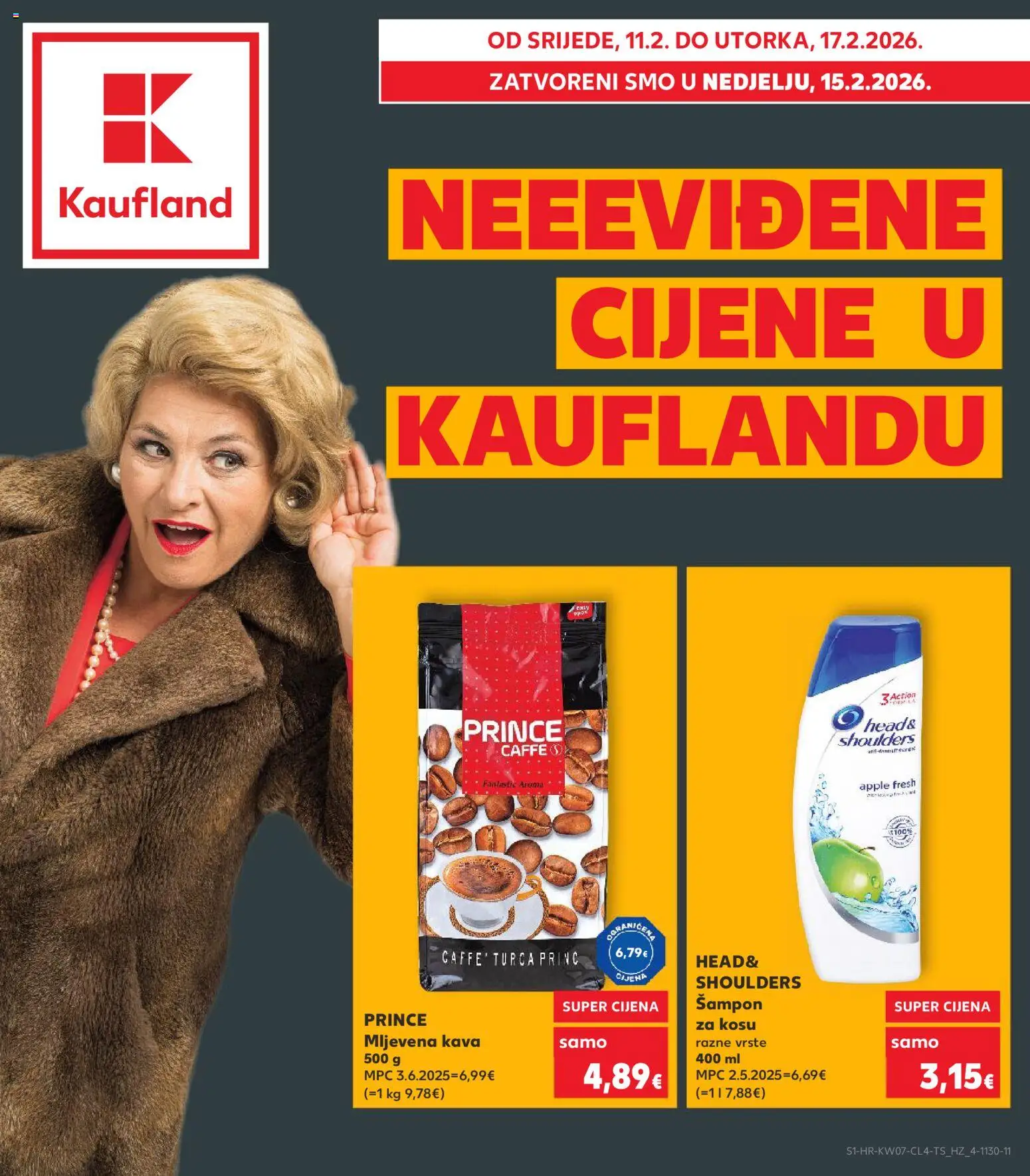 Pregled letka Split-Ravne njive trgovine Kaufland vrijedi od 11.02.2026
