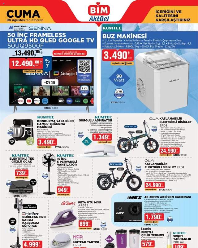 BİM - 08 Ağustos Cuma, Aktüel