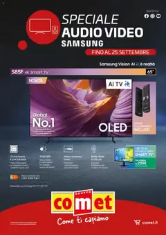 Anteprima dell'opuscolo Volantino Samsung Video dal negozio Comet valido da 12/09/2025