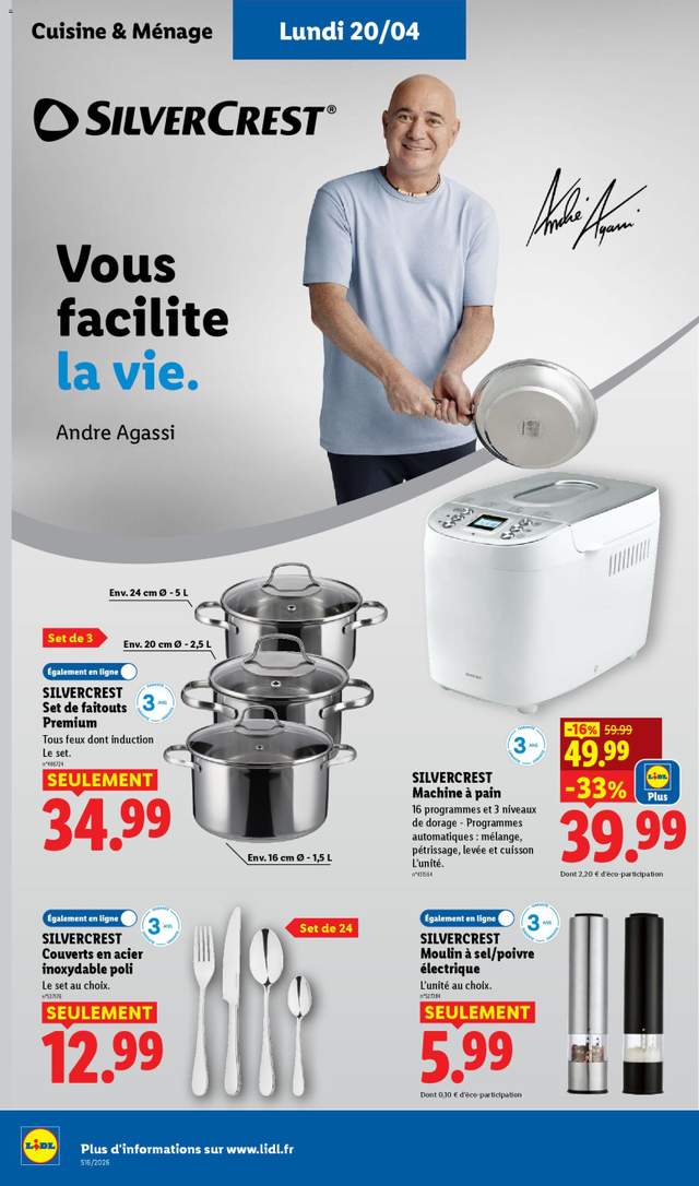 Nouveau catalogue Lidl à partir du 16/04