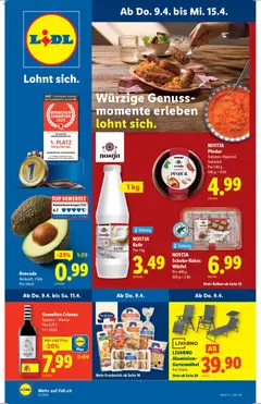 Vorschau des Merkblatts Lidl aktionen vom Shop Lidl gültig von 09.04.2026 bis 15.04.2026