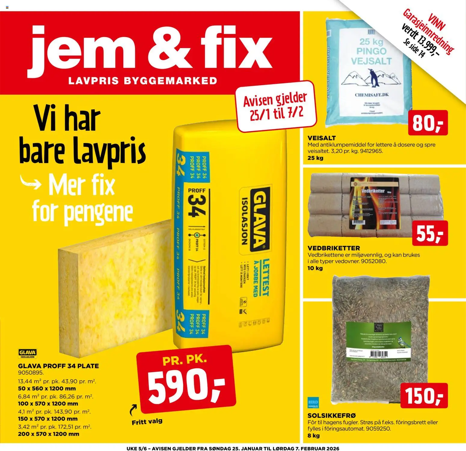 Forhåndsvis Kundeavis fra butikk Jem & Fix gyldig fra 24/01/2026