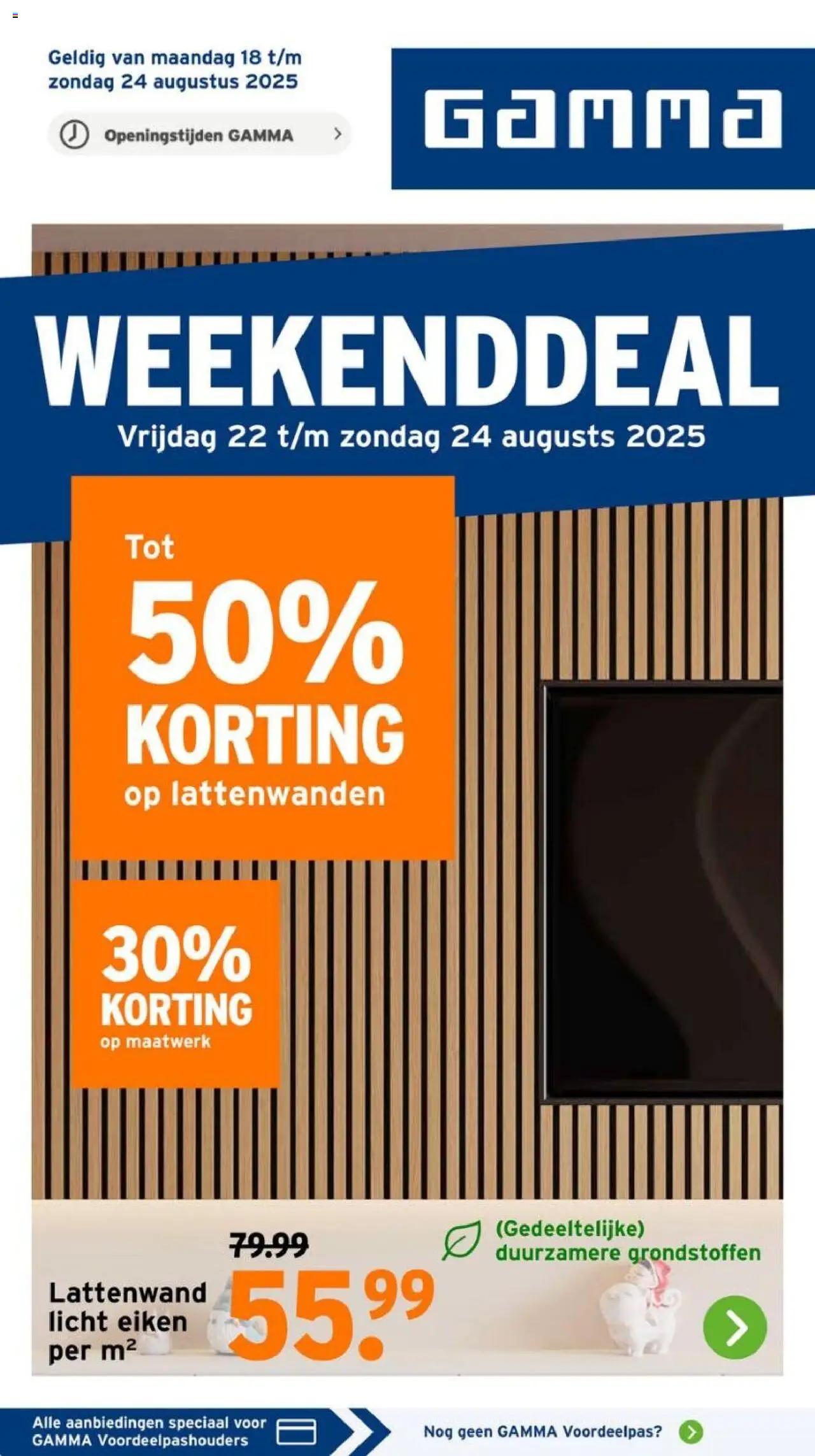 GAMMA shop Weekenddeal geldig vanaf 22-08-2025 - Paginanummer 1