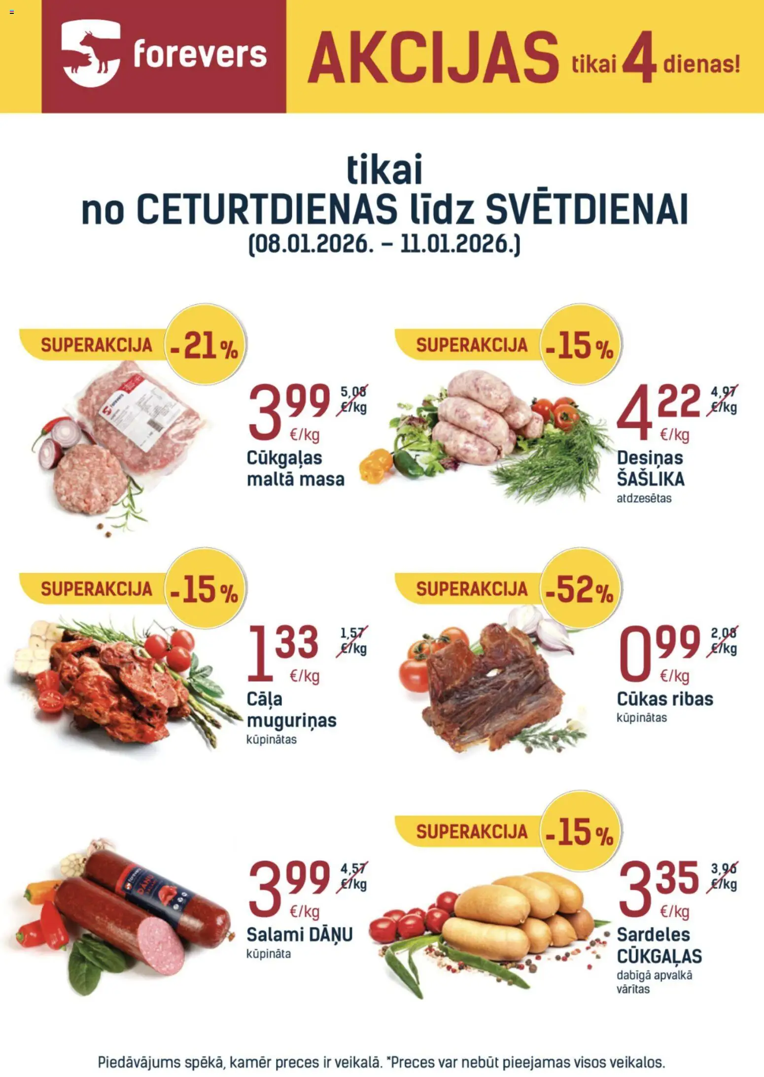 Skatīt Forevers akciju bukletu, derīgs no 2026.01.08