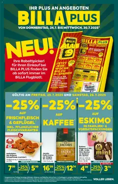 Vorschau der Angebote: Billa Plus Flugblatt gültig ab 24.07.2025